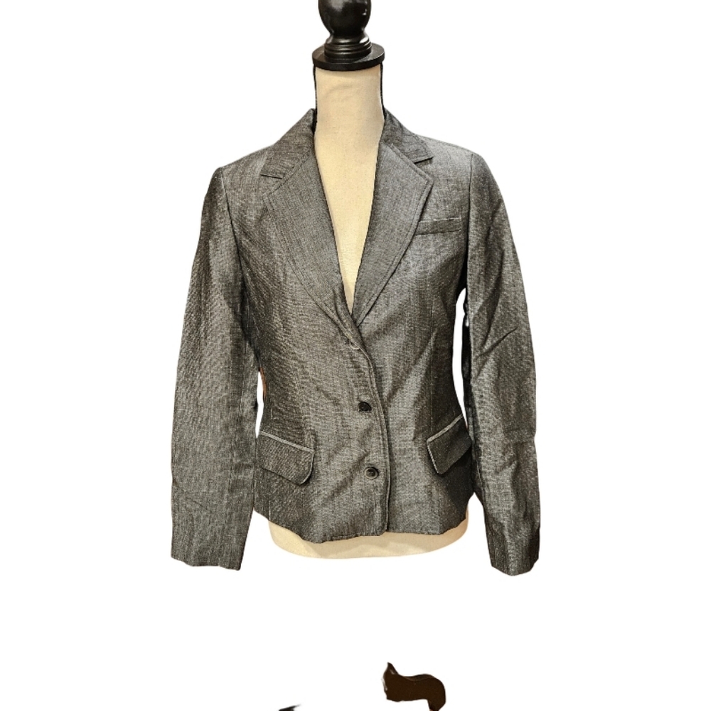 NWT - Liz Claiborne Silver Gray Blazer